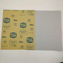 Bulk OEM Thailand TOA dry sandpaper wall paint surface woodwork white dry sanding grinding polishing sandpaper sandpaper