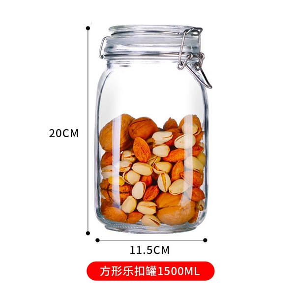 Stainless steel, square, 1500 ml