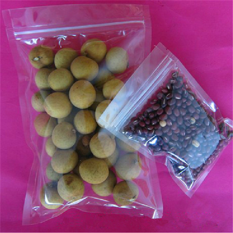 现货 高透明包装袋 PET自封袋 食品袋密封袋 干果塑料袋 厂家直销