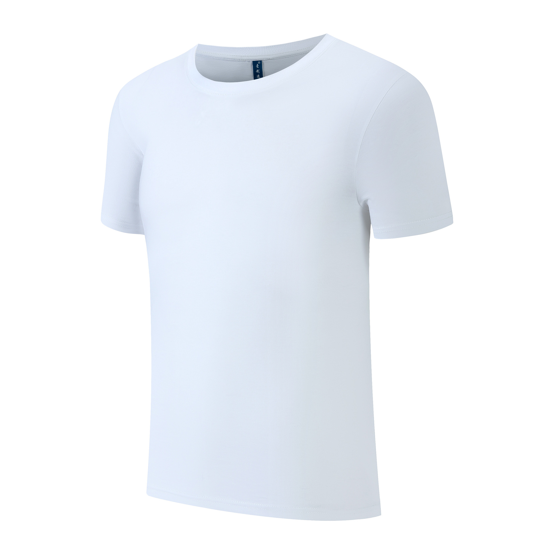 Camiseta de cuello redondo de algodón mercerizado con logotipo impreso camisa cultural camisa publicitaria camisa de polo manga corta ropa de trabajo personalizada al por mayor