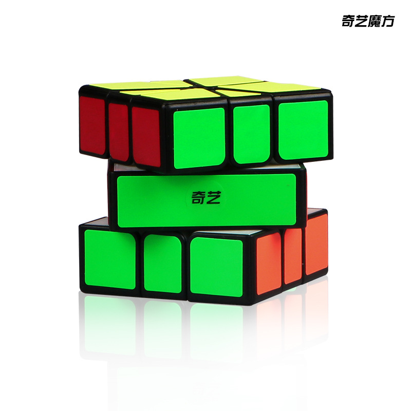 Pegatinas Qiyi 2345-Orden Cubo de Rubik pirámide Hoja de arce X cuadrado dorado movimiento Cuadrado redondo oblicuo cinco Cubo de Rubik redondo