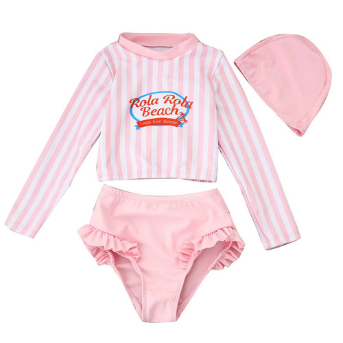 Children's Swimwear for Girls, Korean Style, Unisex, for Older Kids and Toddlers, Swim Suit with Underwear, Dropshipping
