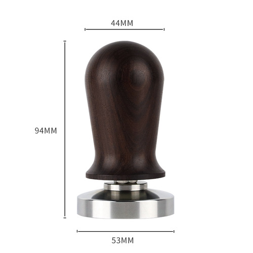 Stainless steel coffee tamper, elastic tamper, constant powder distributor, coffee machine supporting equipment 58mm powder hammer