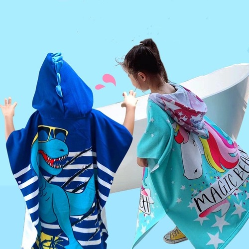 New Plus Size Bath Towel Cape for Teens Adults, Suitable for Older Children to Wear, Bath Towel Robe, Children Beach Towel Cape
