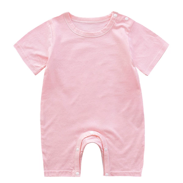 Pink short sleeve solid color boxer