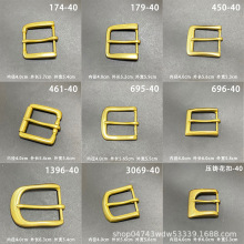 纯铜皮带扣实心新款高档休闲腰带扣头裤带卡子配件4.0cm腰带头