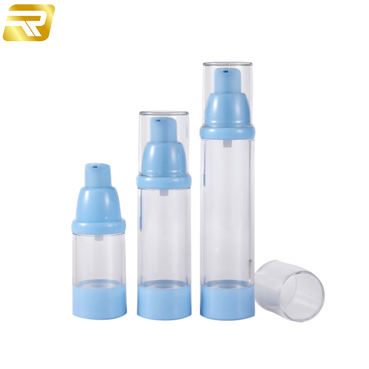 热卖款 全塑注塑色化妆品瓶15m/30ml/50ml 真空瓶