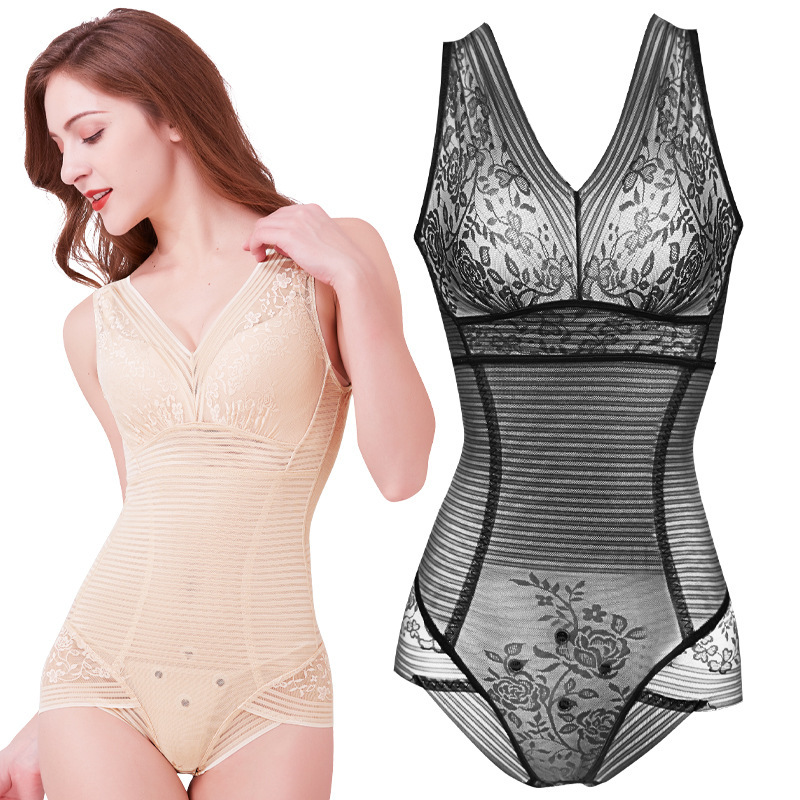 1918 Large Price Excellent conjoined Body Shaping Clothes Postpartum Abdominal Tinting Waist Shaping Body Thin Breathable plus size Women