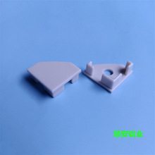 led线条灯附件 硬灯条外壳U型铝槽 洗墙灯配件V型铝槽塑料堵头