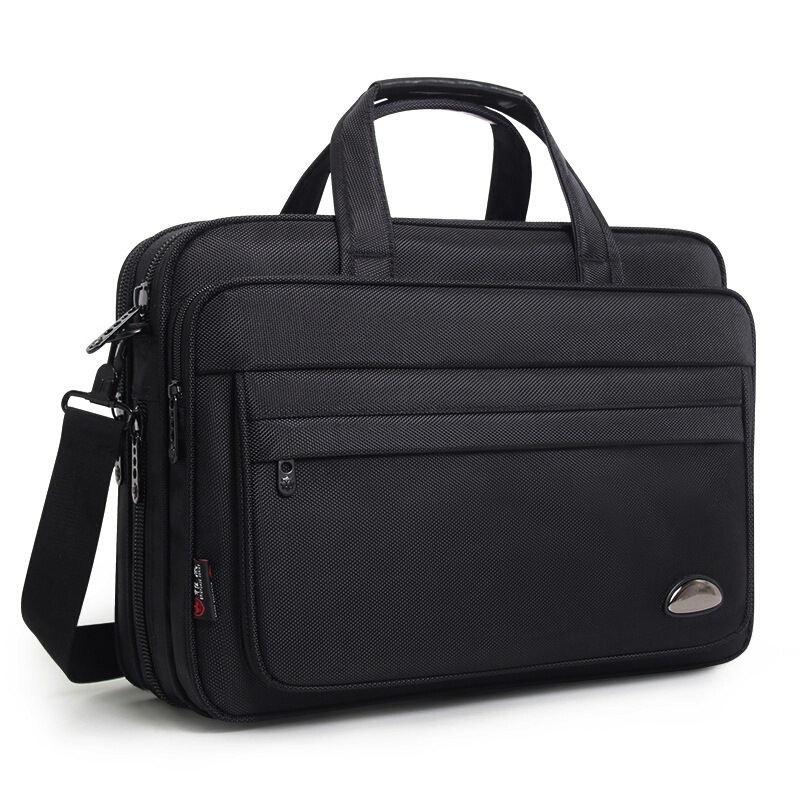 Men's and Women's Briefcase Water-Repellent Oxford 15.6inch Computer Bag Satchel Shoulder Bag Thick Large Capacity Business Bag Men's and Women's Briefcase Water-Repellent Oxford 15.6inch Computer Bag Satchel Shoulder Bag Thick Large Capacity Business Bag