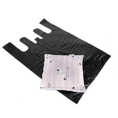 Black Large Plastic Bag for Household Wholesale Packaging Storage Bag, Heavy-Duty Extra Large Clothing Packaging Bag, Handle-Type Trash Bag