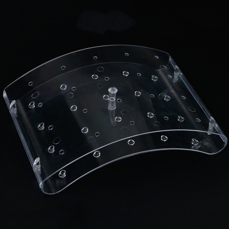 Curvo Lollipop stand chocolate soporte de exhibición estante de caramelo 3 colores 20 agujeros transparente PP transfronteriza Venta caliente