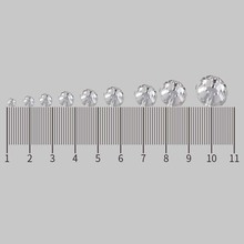 仿台亚克力钻平面双孔平底钻手缝服饰钻辅料配件钉珠纽扣两孔E18