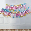 Happy Birthday Balloon Birthday Happy Letter Balloon Children's Birthday Party Aluminum Film balloon decorative cloth