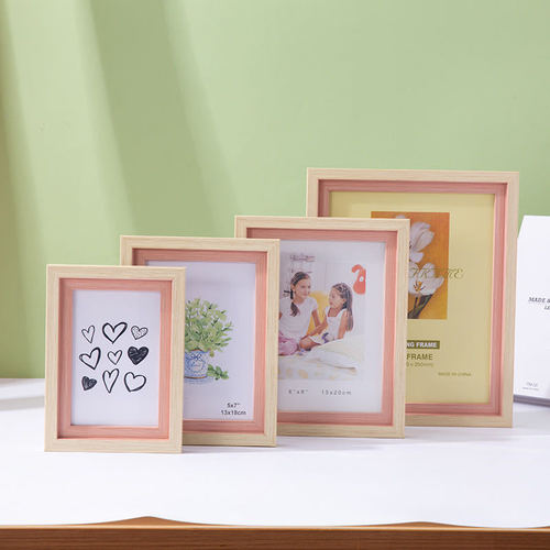 New style European and American photo studio children's photo frame manufacturer display stand oil painting frame 16-inch A4 ID card frame creative wholesale