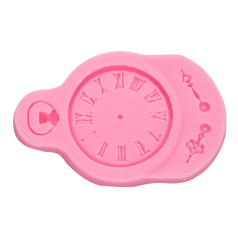 Reloj reloj araña web forma fondant cake molde de silicona DIY hornear chocolate epoxi Accesorios