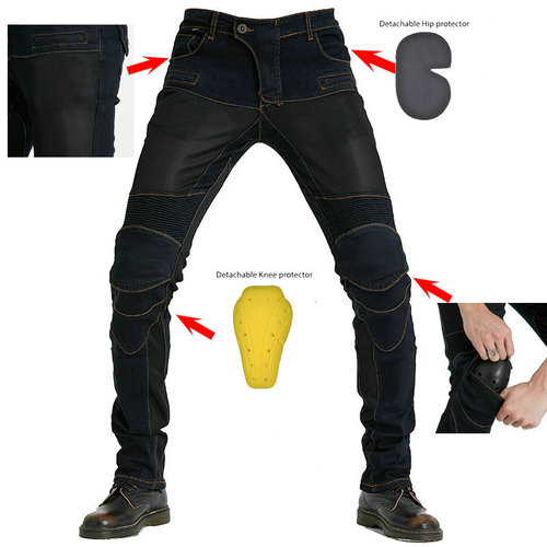 Factory Direct Sales PK-719 Motorcycle Riding Jeans Summer Breathable Cycling Pants Stretch Slim Fit