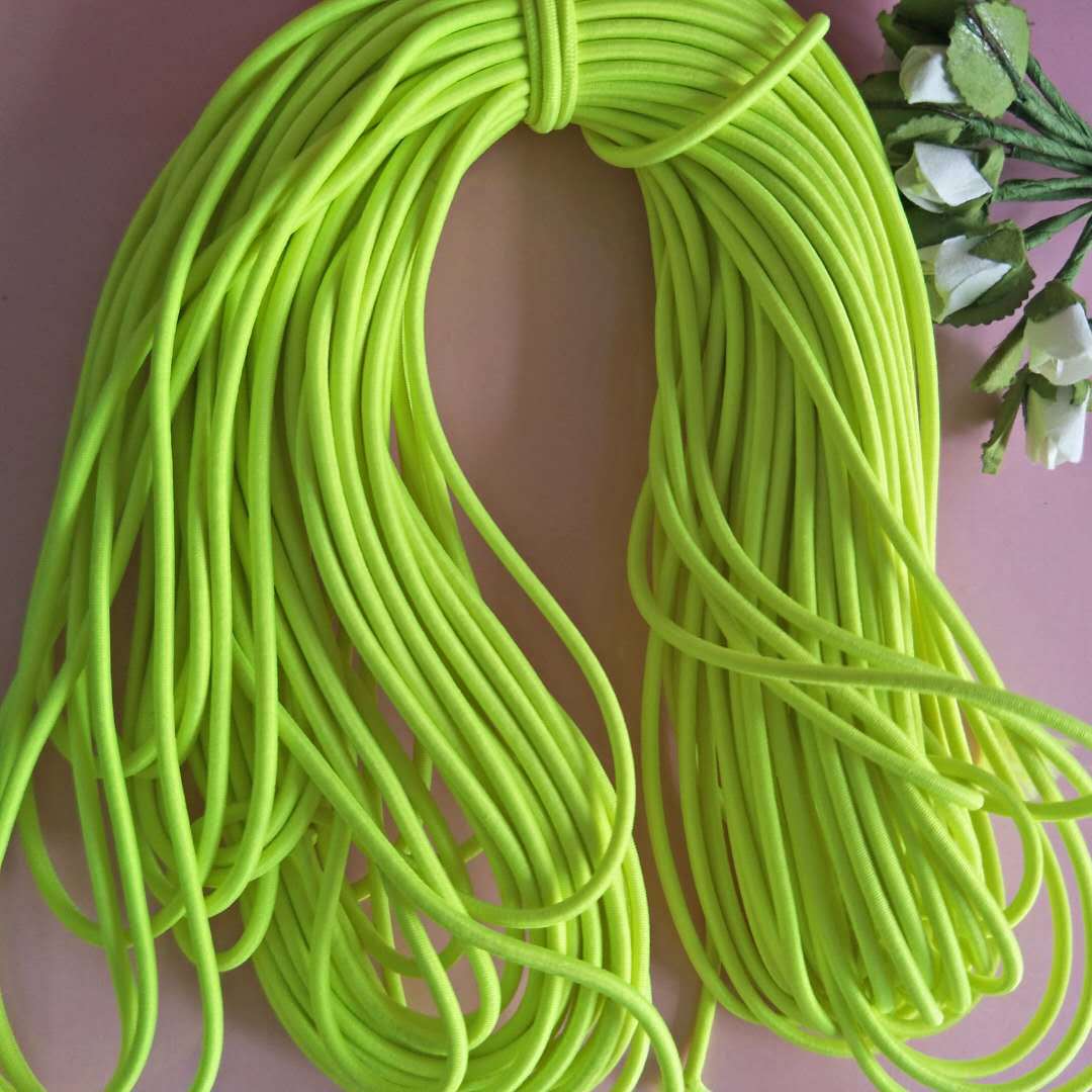 厂家销售制作玩具家纺工业制造及各种包装盒用松紧2mm双色涤纶绳