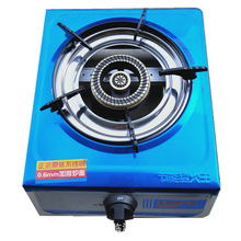 06加厚带熄保家用燃气台式不锈钢单灶液化气天然气低压猛火煤气灶