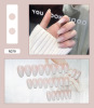 Fake nails, removable cute nail stickers for nails, internet celebrity, ready-made product, 24 pieces