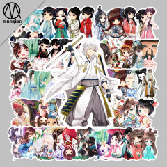 59 Chinese-style cartoon character ancient style notebook luggage travel bag computer waterproof adhesive sticker