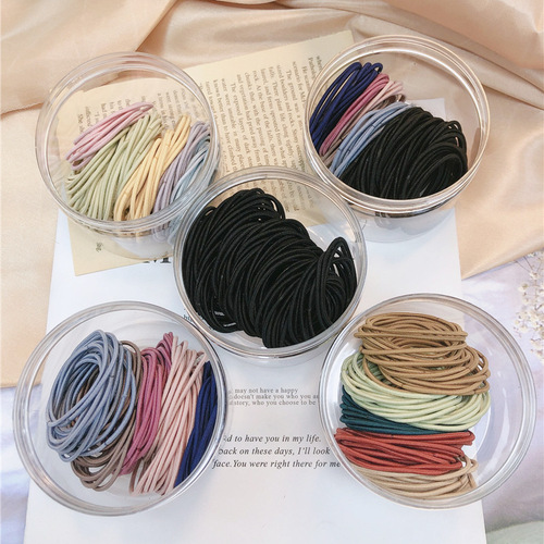 Trendy Instagram-inspired boho-style hair ties for women: elastic hair bands, durable adult rubber bands, and chic headwear accessories