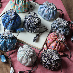 批發棉麻單杯束口袋文玩手串飾品隨手禮收納包茶具收納加棉包袋