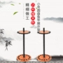 小号滚轮式橡木色鱼竿固定架