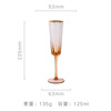 Scandinavian wineglass, cup with glass, set, champagne color