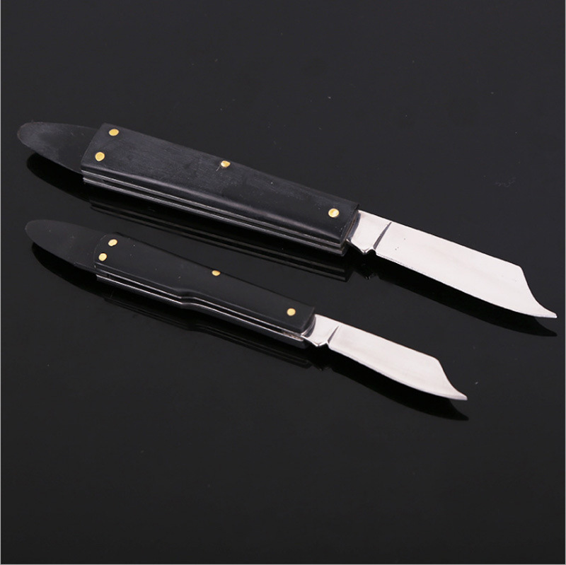 寺林双刀套装嫁接刀 芽接刀 削木刀 手工刀苗木果树修剪刀 切接刀