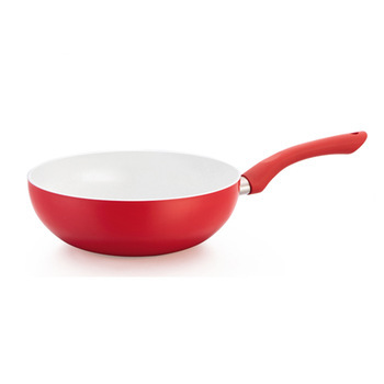 Yipinhong hogar anti-lampblack wok antiadherente maifan WOK de piedra con colador hogar cocina wok fuego magnético Universal