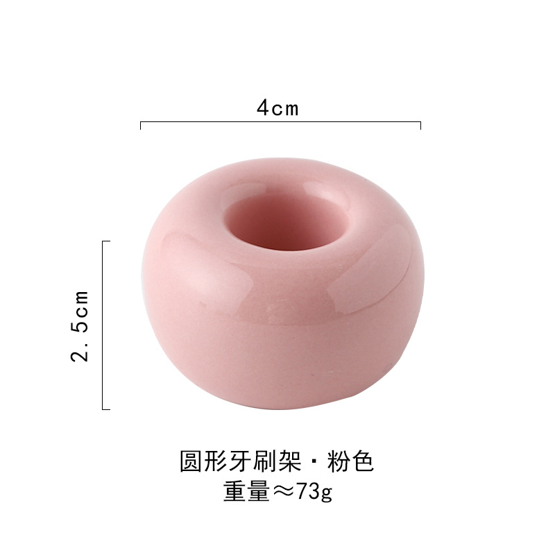 Titular de cepillo de dientes de cerámica titular de cepillo de dientes macaron pareja de moda titular de cepillo de dientes fábrica al por mayor