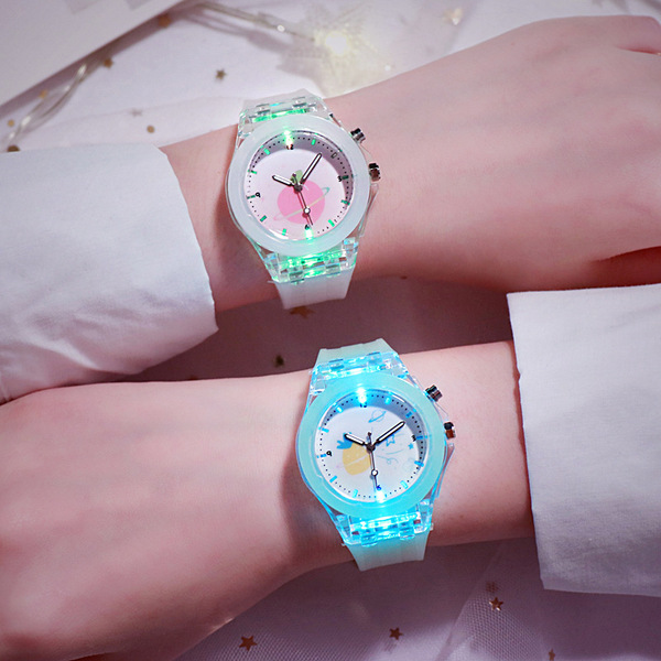 silicone quartz children's lightweight watch