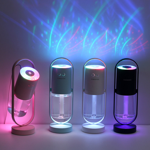 Cross-border e-commerce Magic Shadow Rotating Humidifier Wireless 360° Moisturizing Atomizer USB Charging Projector Light Car Portable