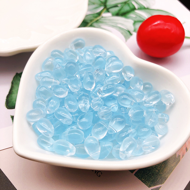 Venta al por mayor checa esmalte agua gota perlas 6*9 gota de agua gradiente pétalo borla colgante hecho a mano DIY horquilla material Accesorios