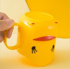 Children's Small Yellow Duck Toothbrush Cup Cartoon Cute Baby Tooth Cup Household Simple Oral Hygiene Cup Tooth Bucket Toothbrush Cup