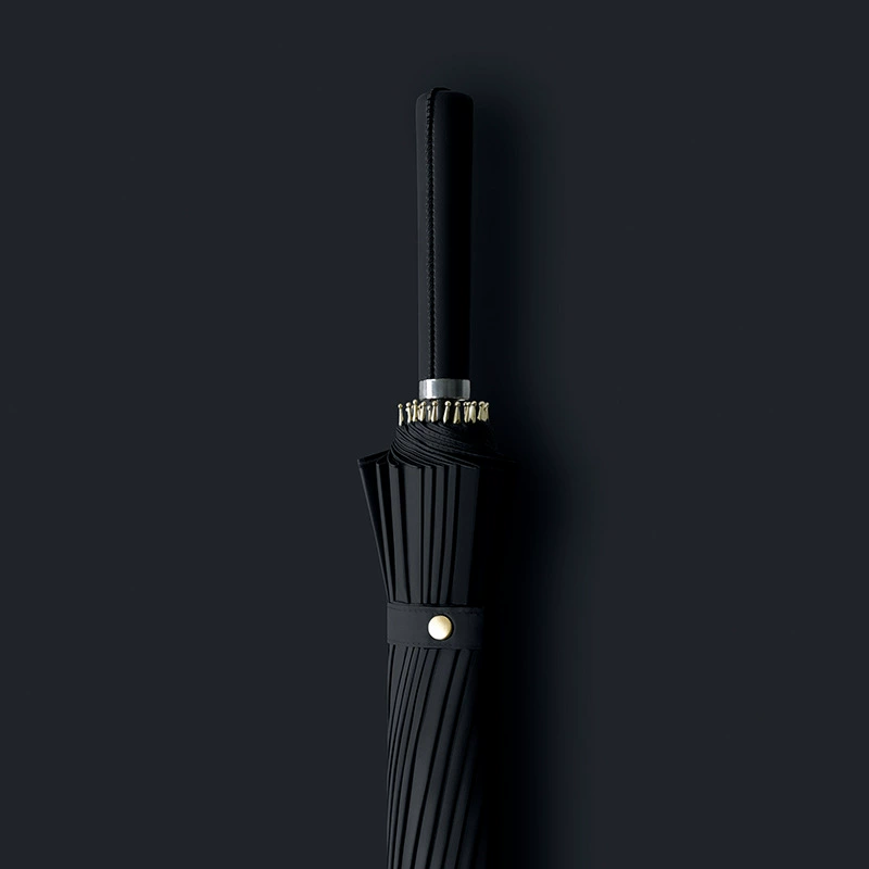 24 Bone straight pole umbrella resistance wind and wind, increase the long -handle umbrella double -man -bending business men and women's anti -strict rainstorm, wholesale