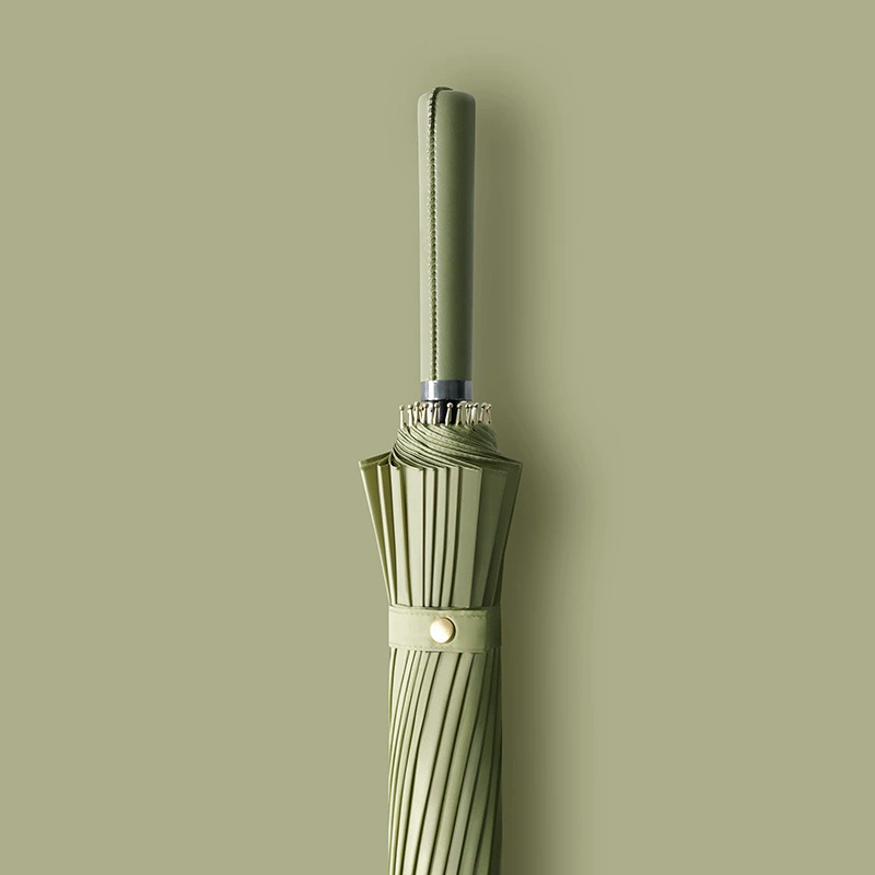 24 Bone straight pole umbrella resistance wind and wind, increase the long -handle umbrella double -man -bending business men and women's anti -strict rainstorm, wholesale
