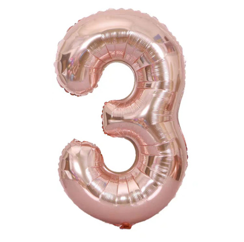 32-inch imitation American digital aluminum film balloon party photo scene layout props thin version birthday balloon decoration wholesale