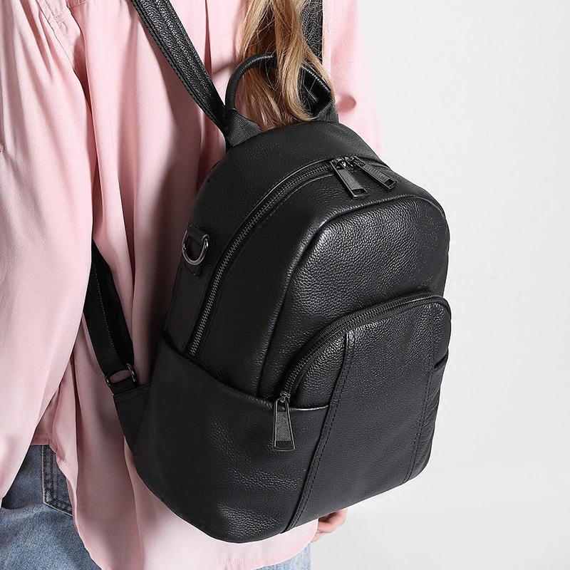 Backpack, shoulder bag, fashionable handheld travel bag, genuine leather, wholesale