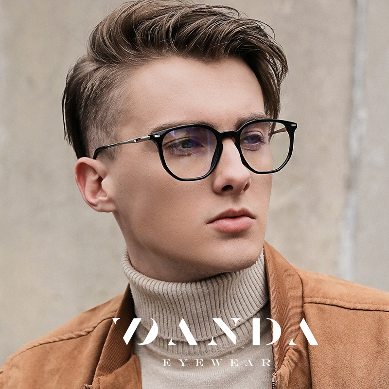 2020 nuevo metal TR anti-azul espejo de luz de moda multilateral espejo liso 6910 hombres y mujeres gafas de marco mismo