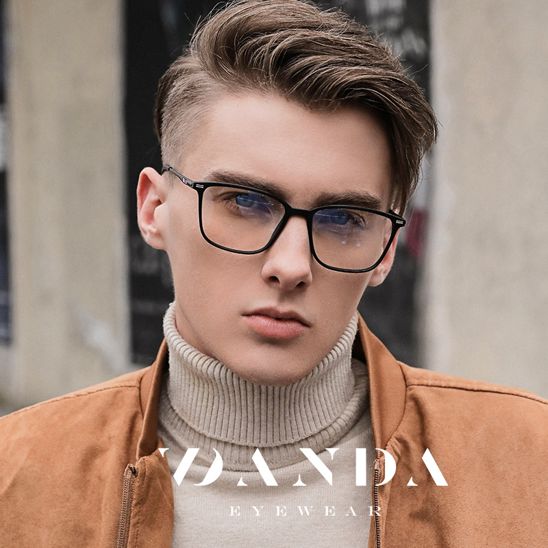 2020 nuevos hombres y mujeres TR90 gafas anti-Luz Azul moda artística gafas de ordenador 6912 gafas de marco completo de metal liso