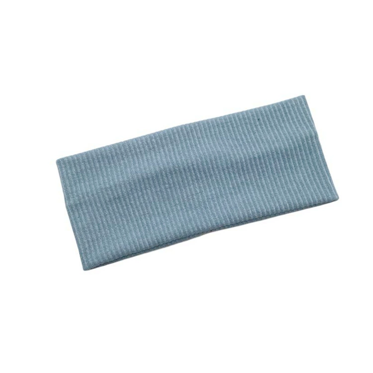 Knitted Elastic Headband, Polyester, 19×9 cm, Lightweight Multicolor Hair Accessory