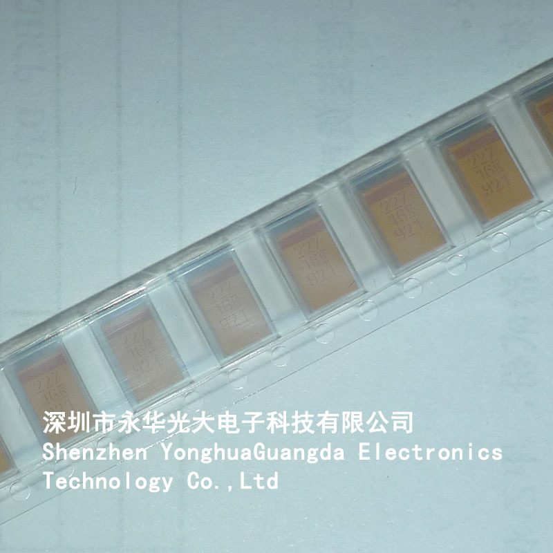 227贴片担电容T491D227K016AT 220UF 16V  7343 D型