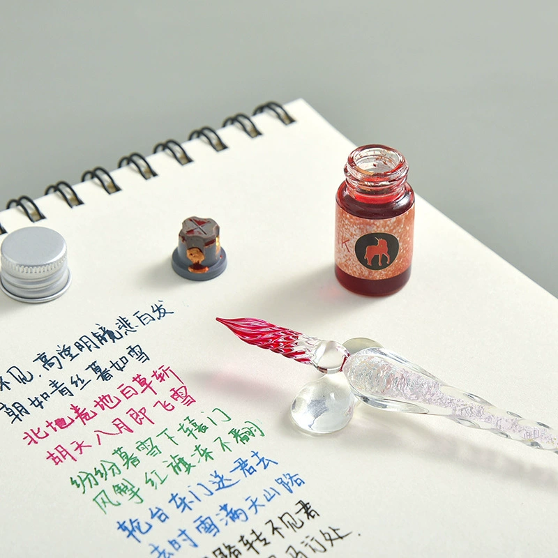 Glass starry sky, gift box, set, gift pen for elementary school students, factory direct supply, gradient