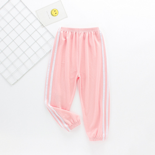 Children's mosquito-proof pants thin spring and autumn 2018 new style baby pajamas women's children's wear boys pants spring lantern pants summer