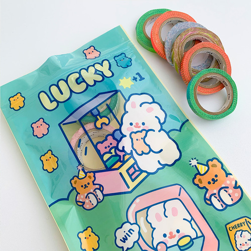 Cute bunny packaging ziplock bag, divided snacks, sealed bag, storage small side bag, jewelry gift bag, single price