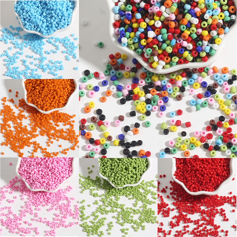 2-4mm Solid Color Bead Glass Beads Handmade DIY Jewelry Earrings Bracelet Necklace Accessories Making Materials 2-4mm Solid Color Bead Glass Beads Handmade DIY Jewelry Earrings Bracelet Necklace Accessories Making Materials