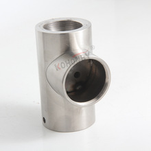 厂家直供 304不锈钢焊接三通主体平三通厨房水龙头壳体