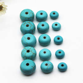 绿松石算盘珠隔珠星月菩提配珠半成品串珠DIY手链饰品配件批发